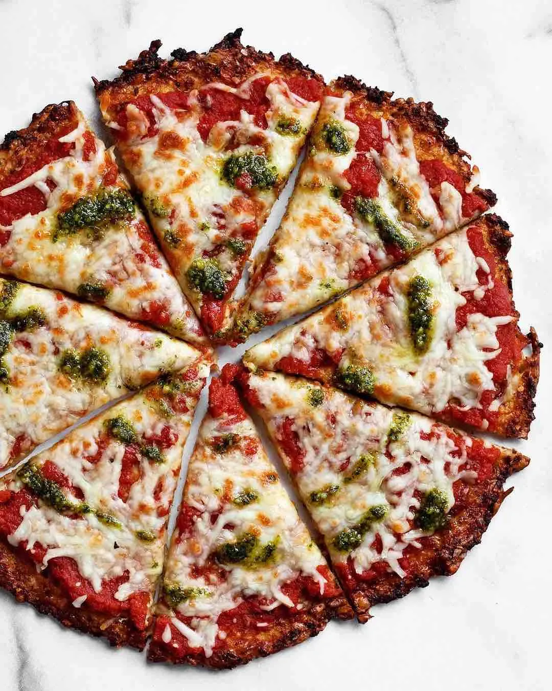 Keto Cauliflower Pizza Crust