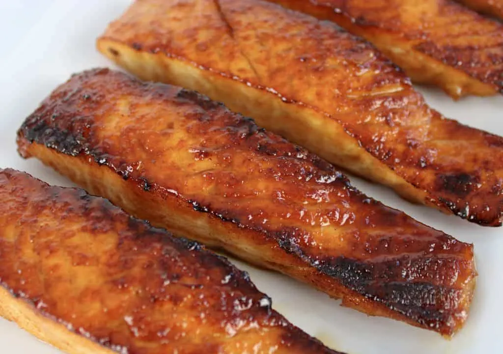 Keto Maple Glazed Salmon