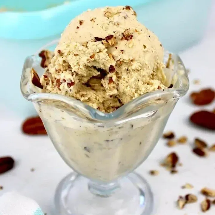 Keto Pecan Butter Ice Cream
