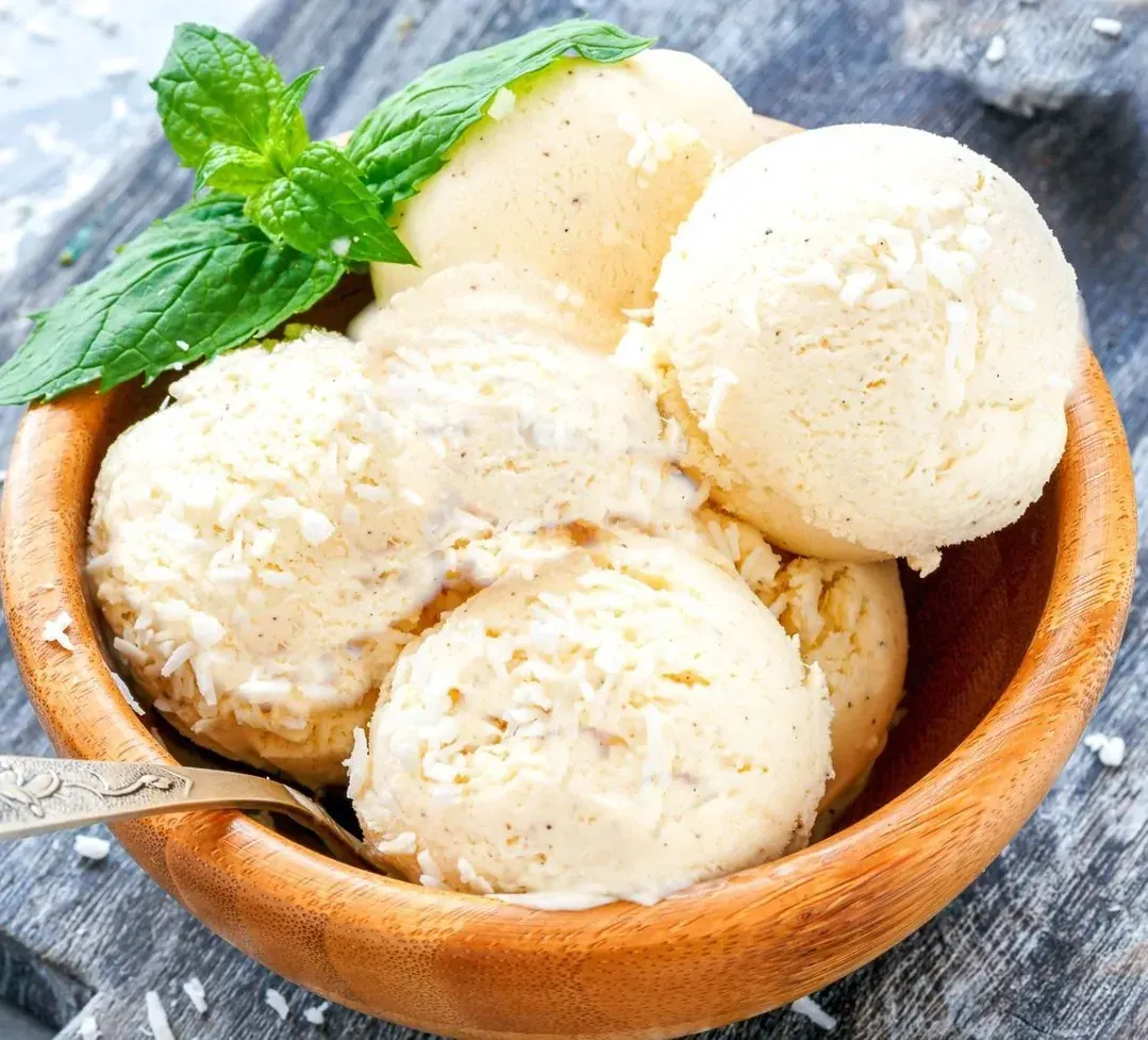 Keto Vanilla Coconut Ice Cream