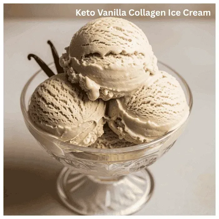 Keto Vanilla Collagen Ice Cream