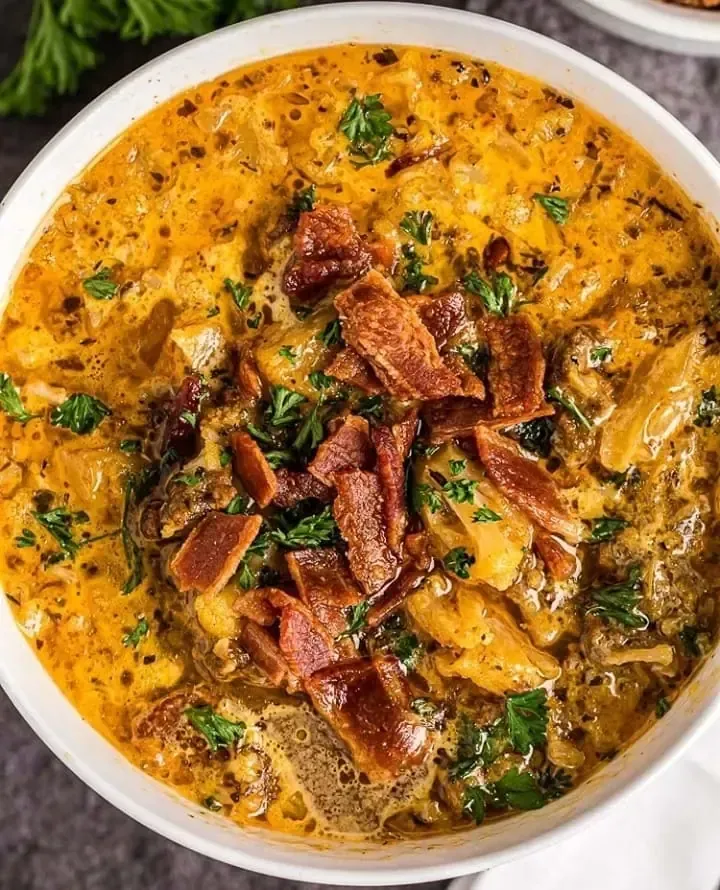 Keto Cheeseburger Soup