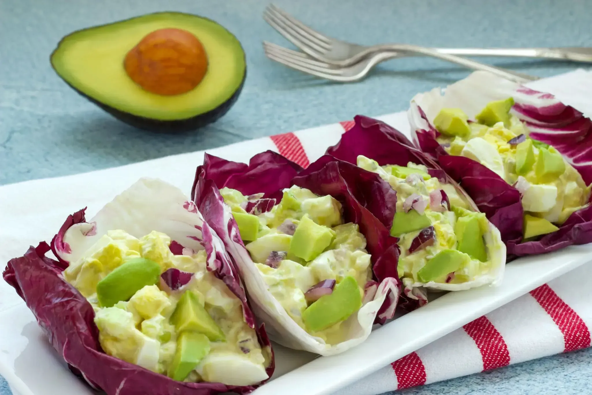Keto Avocado Egg Salad Lettuce Wraps