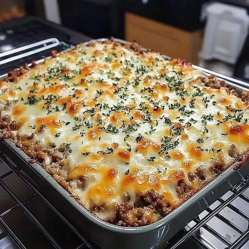 Keto Ground Beef Casserole