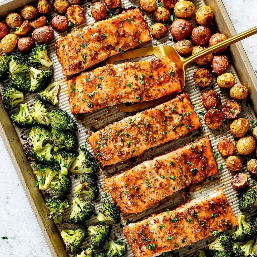 Keto Honey Mustard Salmon