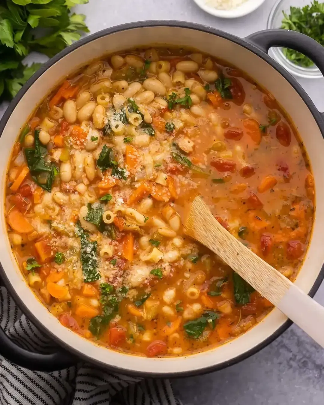Keto pasta fagioli
